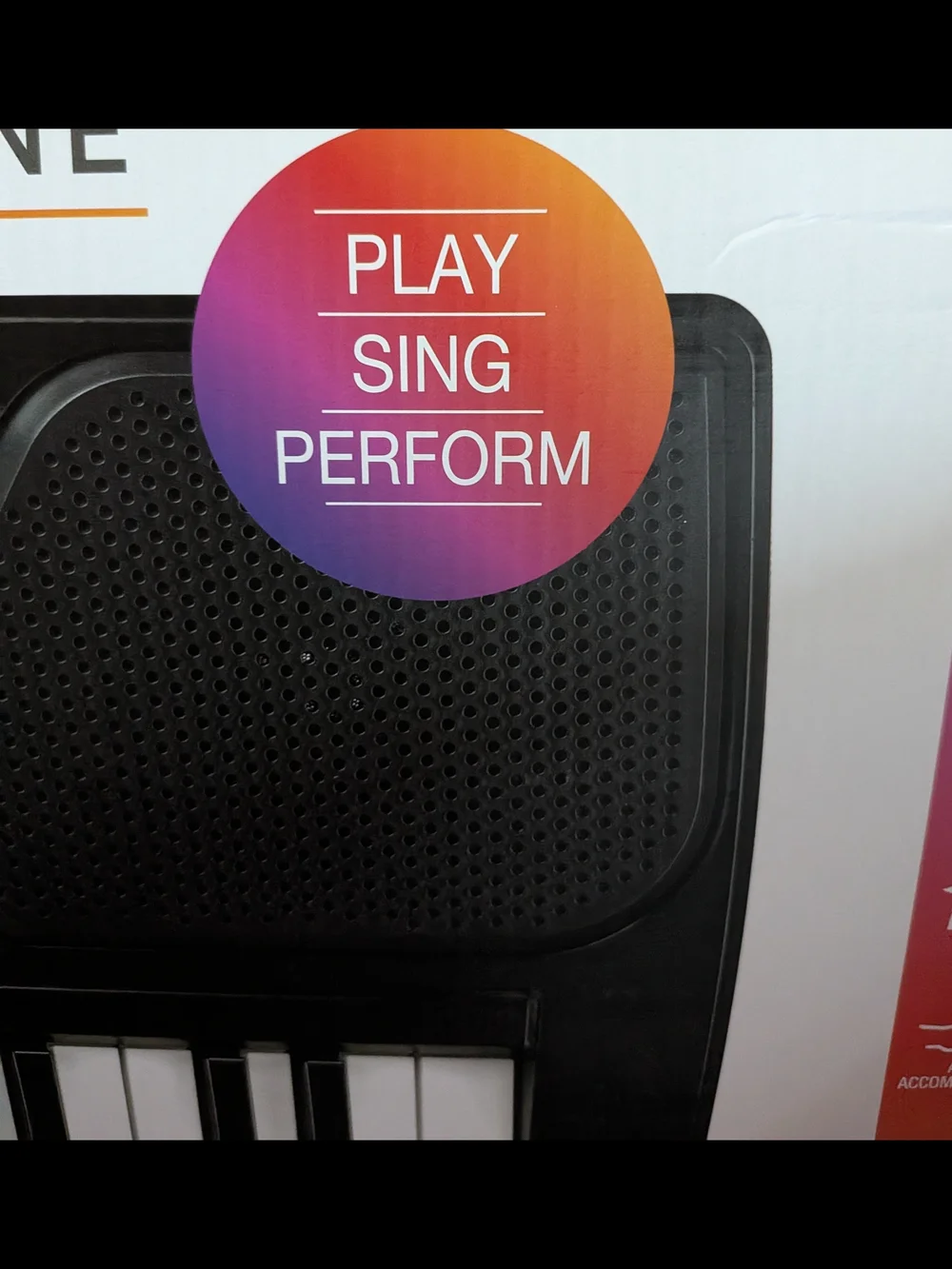 Electronic Keyboard Piano  - Orange and Black